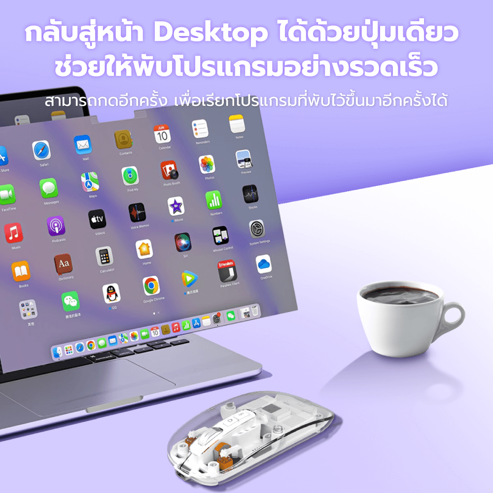 เมาส์ไร้สาย ZTEC ZMO1316 สีขาว LOPTICAL ปรับ DPI ได้ 800-1600